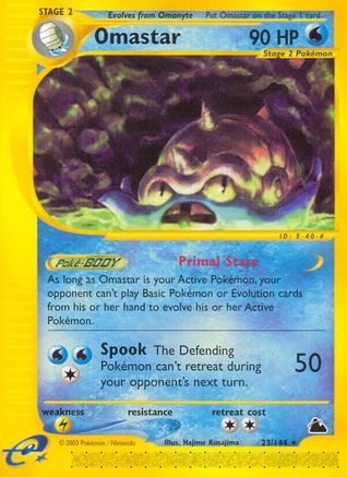 Omastar 23/144 - Skyridge - Poke-Collect