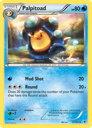 Palpitoad 23/101 - Noble Victories Reverse Holofoil - Poke-Collect