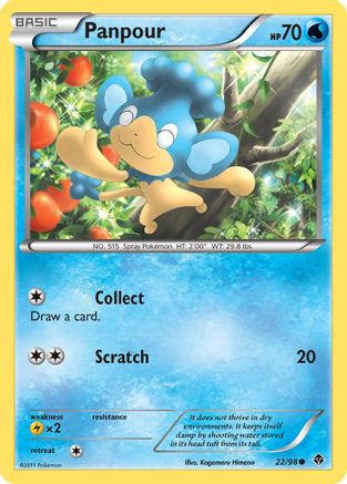 Panpour 22/98 - Emerging Powers Reverse Holofoil - Poke-Collect