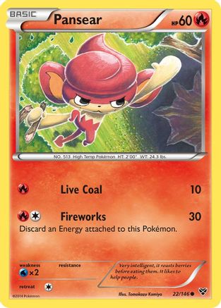 Pansear 22/146 - XY Base Set - Poke-Collect