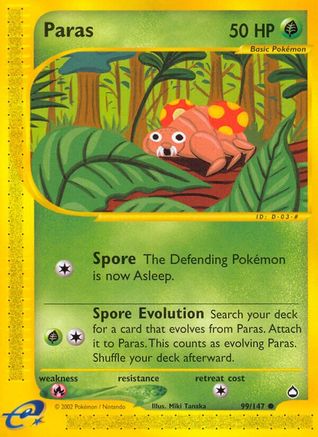 Paras 99/147 - Aquapolis - Poke-Collect