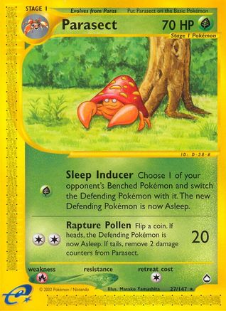 Parasect 27/147 - Aquapolis - Poke-Collect
