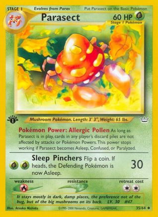 Parasect 35/64 - Neo Revelation 1st Edition - Poke-Collect