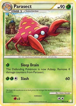 Parasect 48/123 - HeartGold SoulSilver - Poke-Collect
