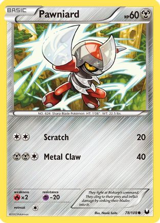 Pawniard 78/108 - Dark Explorers Reverse Holofoil - Poke-Collect