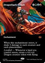 Dragonback Assault (TDM-355) - Tarkir: Dragonstorm: (Showcase, enchantment) (Borderless) - Poke-Collect