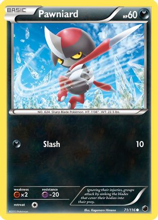 Pawniard (71) 71/116 - Plasma Freeze Reverse Holofoil - Poke-Collect