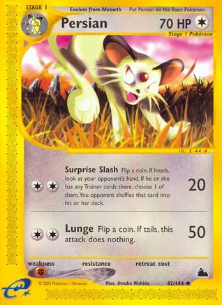 Persian 42/144 - Skyridge Reverse Holofoil - Poke-Collect