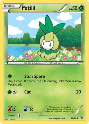 Petilil 13/98 - Emerging Powers Reverse Holofoil - Poke-Collect