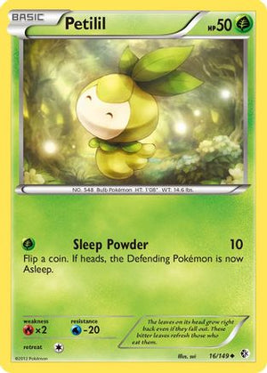 Petilil 16/149 - Boundaries Crossed Reverse Holofoil - Poke-Collect