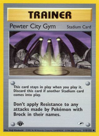Pewter City Gym 115/132 - Gym Heroes Unlimited - Poke-Collect