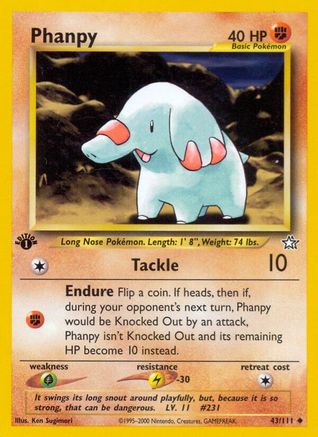 Phanpy 43/111 - Neo Genesis 1st Edition - Poke-Collect