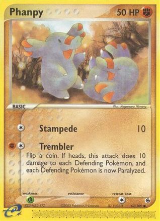 Phanpy 62/109 - Ruby and Sapphire Reverse Holofoil - Poke-Collect