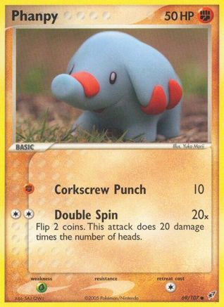 Phanpy 69/107 - Deoxys Reverse Holofoil - Poke-Collect