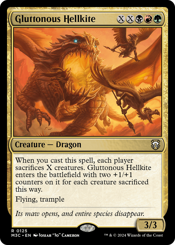 Gluttonous Hellkite (M3C-125) - Modern Horizons 3 Commander - Poke-Collect
