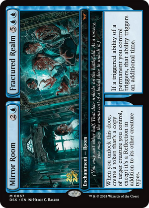 Mirror Room // Fractured Realm (PRE-067) - Duskmourn: House of Horror Promos Foil - Poke-Collect