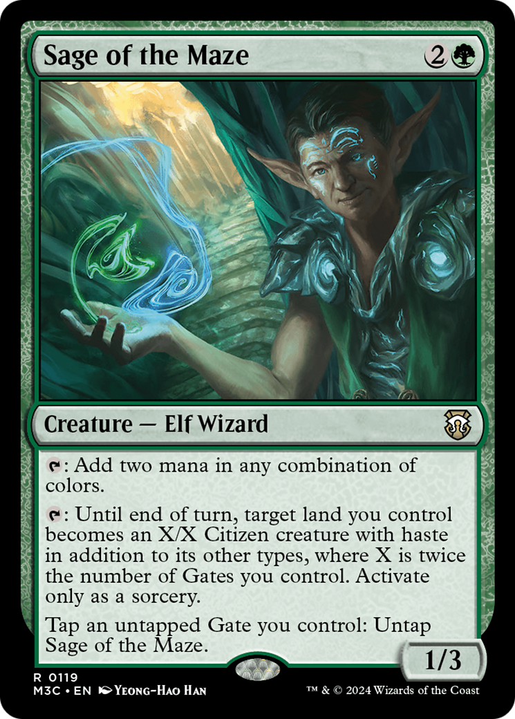 Sage of the Maze (M3C-119) - Modern Horizons 3 Commander - Poke-Collect