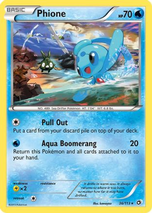 Phione 36/113 - Legendary Treasures - Poke-Collect