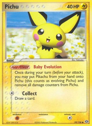 Pichu 59/106 - Emerald Reverse Holofoil