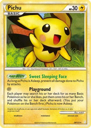 Pichu 28/123 - HeartGold SoulSilver - Poke-Collect