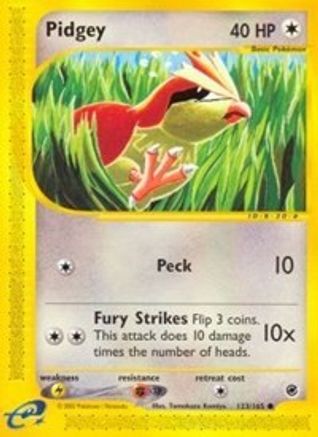 Pidgey 123/165 - Expedition Reverse Holofoil - Poke-Collect