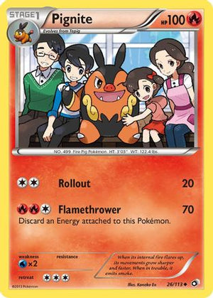 Pignite 26/113 - Legendary Treasures - Poke-Collect