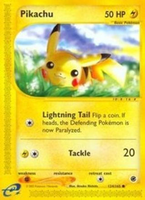 Pikachu 124/165 - Expedition Reverse Holofoil - Poke-Collect
