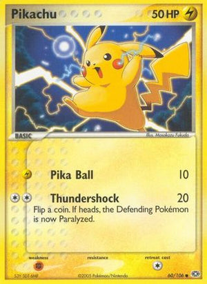 Pikachu 60/106 - Emerald Reverse Holofoil - Poke-Collect