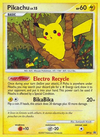 Pikachu - DP16 DP16/56 - Diamond and Pearl Promos Holofoil - Poke-Collect