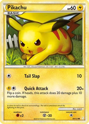 Pikachu 78/123 - HeartGold & SoulSilver - Poke-Collect