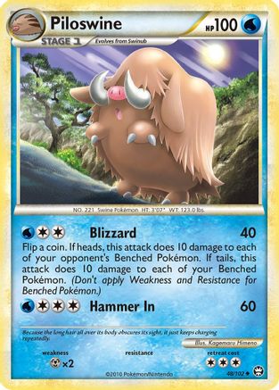 Piloswine 48/102 - Triumphant - Poke-Collect