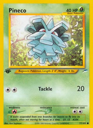 Pineco 77/105 - Neo Destiny Unlimited - Poke-Collect