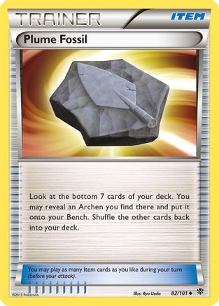 Plume Fossil 82/101 - Plasma Blast Reverse Holofoil - Poke-Collect
