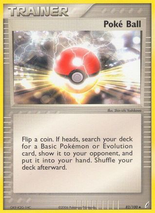 Poke Ball 82/100 - Crystal Guardians Reverse Holofoil - Poke-Collect