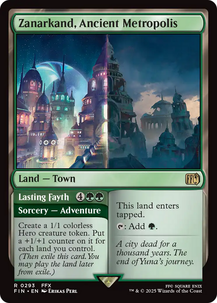 Zanarkand, Ancient Metropolis // Lasting Fayth (FIN-293) - FINAL FANTASY Foil - Poke-Collect