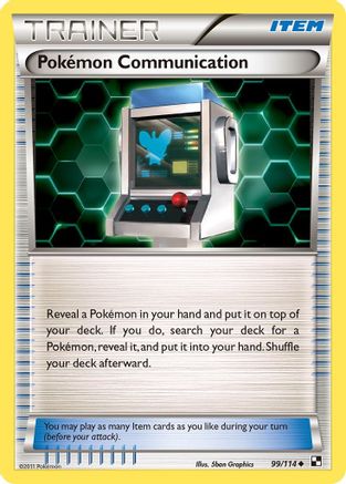 Pokemon Communication 99/114 - Black and White - Poke-Collect