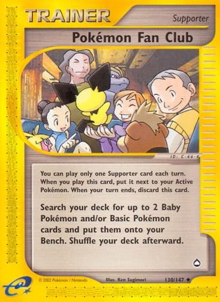 Pokemon Fan Club 130/147 - Aquapolis - Poke-Collect