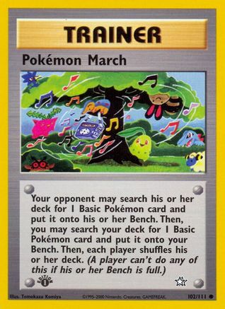 Pokemon March 102/111 - Neo Genesis Unlimited - Poke-Collect