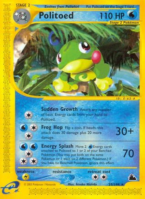 Politoed (25) 25/144 - Skyridge Reverse Holofoil - Poke-Collect