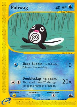 Poliwag 87/144 - Skyridge Reverse Holofoil - Poke-Collect