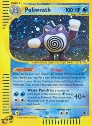 Poliwrath (24) 24/165 - Expedition Reverse Holofoil - Poke-Collect