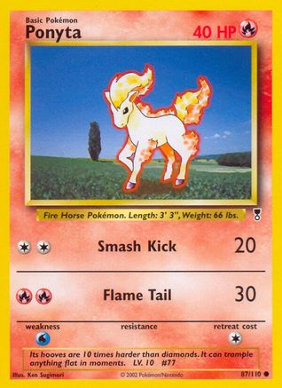Ponyta 87/110 - Legendary Collection Reverse Holofoil - Poke-Collect