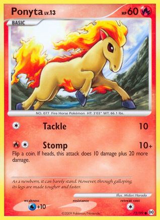 Ponyta (72) 72/99 - Arceus Reverse Holofoil - Poke-Collect