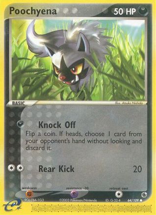 Poochyena - 64/109 64/109 - Ruby and Sapphire Reverse Holofoil - Poke-Collect