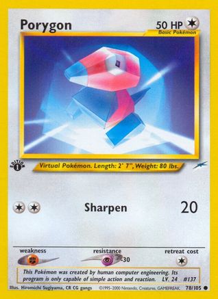 Porygon 78/105 - Neo Destiny Unlimited - Poke-Collect