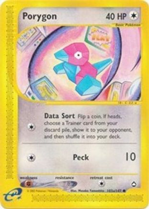 Porygon (103b) 103b - Aquapolis Reverse Holofoil