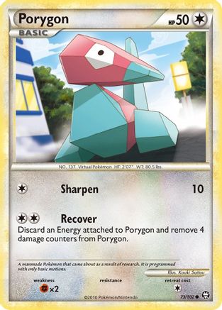 Porygon 73/102 - Triumphant Reverse Holofoil - Poke-Collect