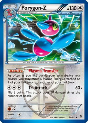 Porygon-Z (Team Plasma) 74/101 - Plasma Blast Holofoil - Poke-Collect