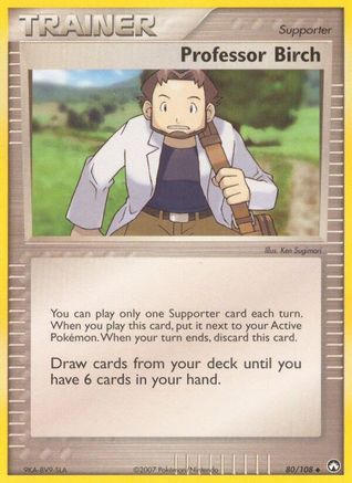 Professor Birch 80/108 - Power Keepers Reverse Holofoil - Poke-Collect