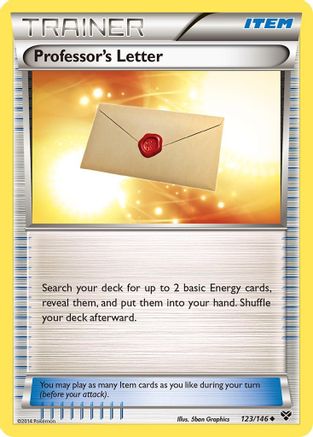 Professor's Letter 123/146 - XY Base Set Reverse Holofoil - Poke-Collect